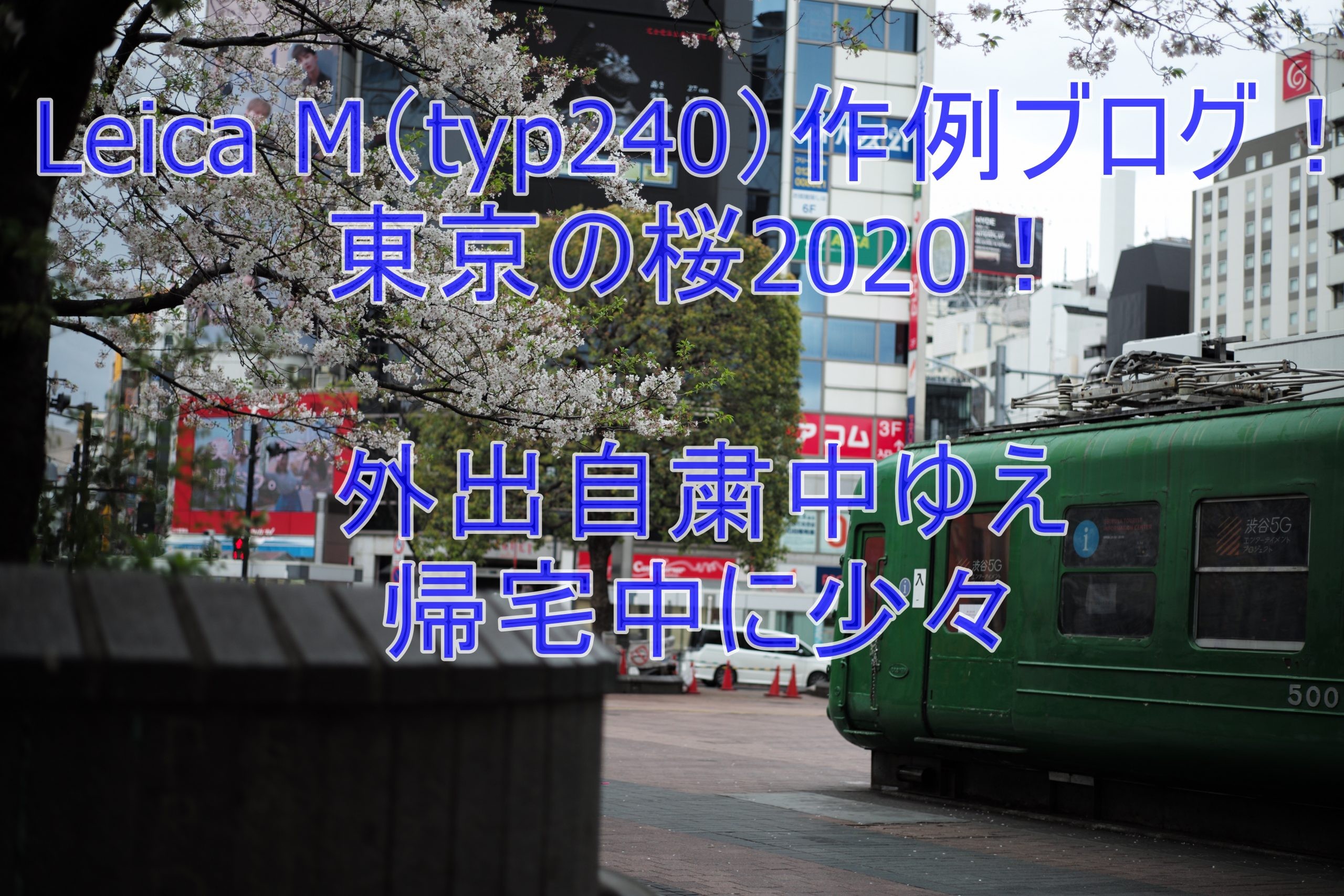 Leica M（typ240）作例ブログ！東京の桜2020！外出自粛中ゆえ帰宅中に少々